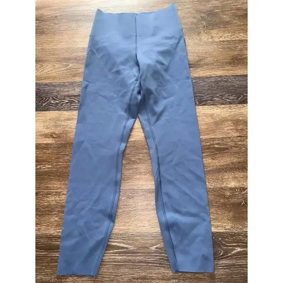 Lululemon Glow Up Tight High Rise 25” Washed Denim Size 8 NWT